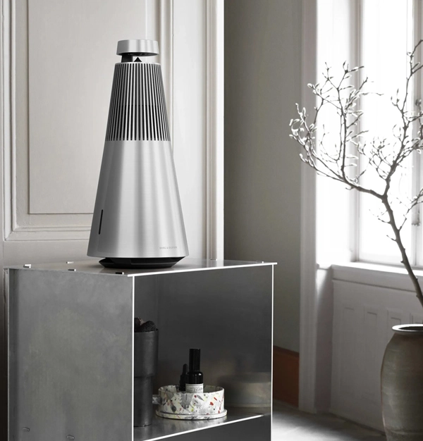 طراحی اسپیکر مخروطی شکل Beosound 2 با شکل دهی آلومینیوم