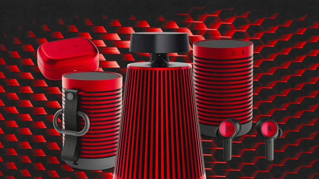 مجموعه اسپیکر و هدفون فراری بنگ اند اولافسن B&O Ferrari