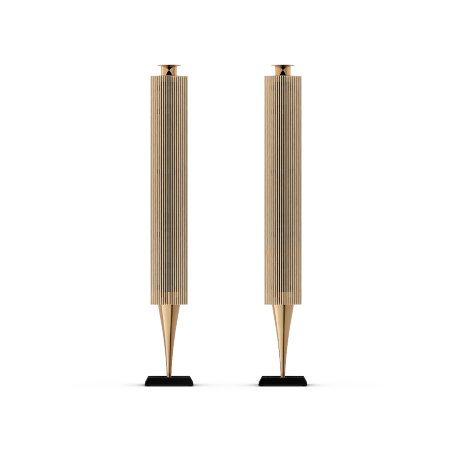 Packshot-Beolab-18-Light-Oak-Gold-Tone-Floor-Stand-0093-Front-S1000x1000px اسپیکر ایستاده Beolab 18 طلایی